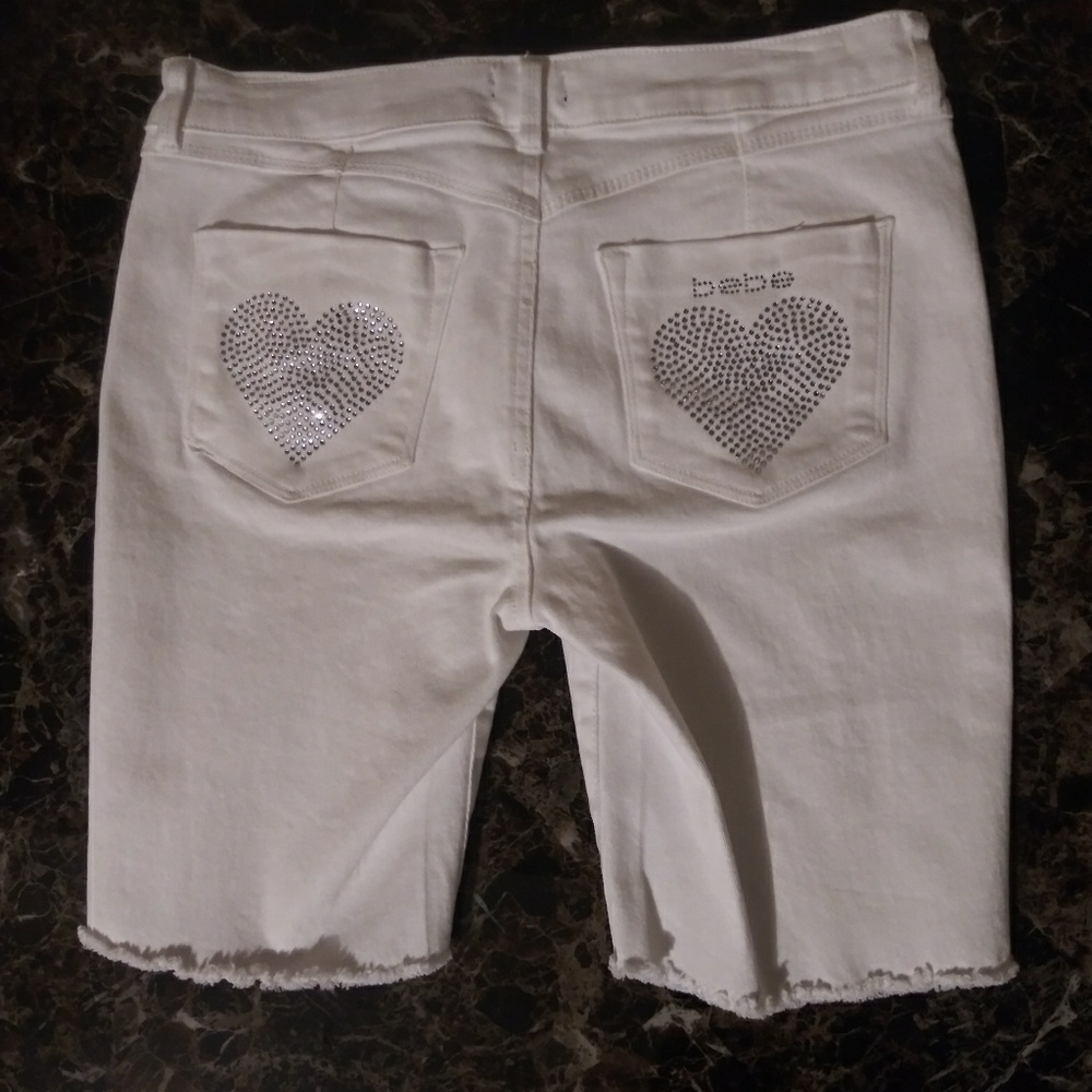 White Bebe Shorts